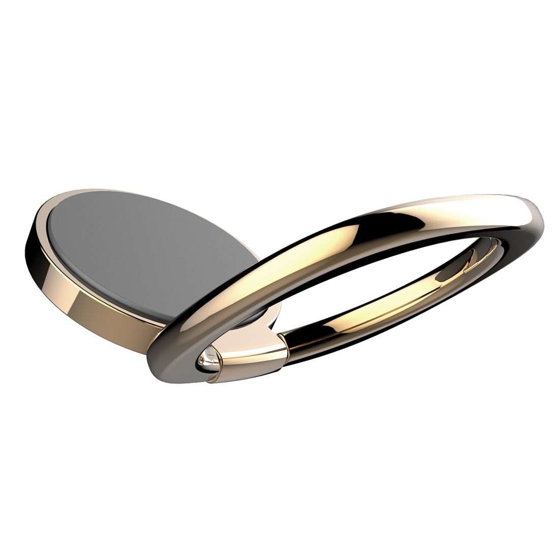 2pcs Universal 360 Degrees Rotatable Privity Metal Ring Holder Bracket for iPhone, Sams ... (Gold)