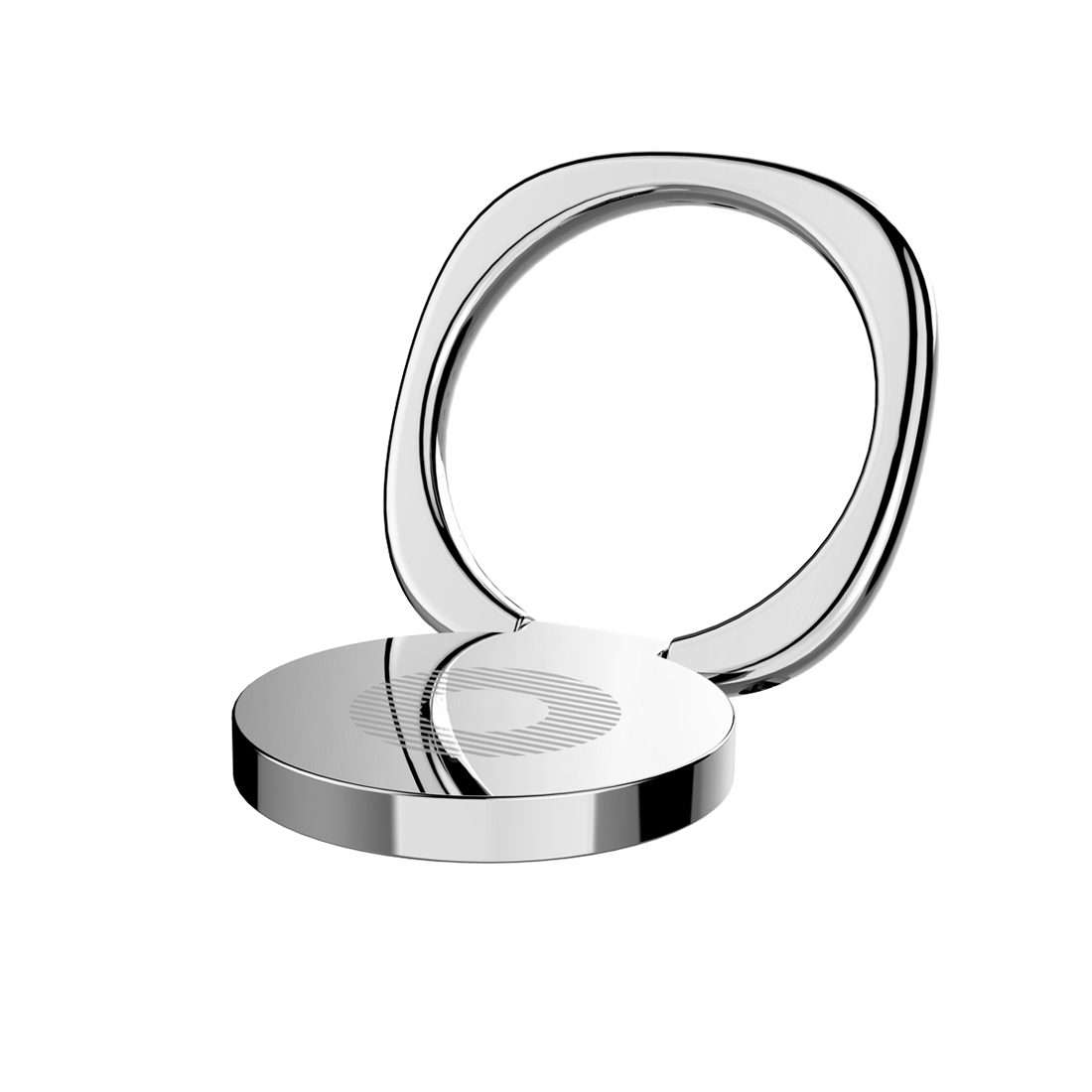 2pcs Universal 360 Degrees Rotatable Privity Metal Ring Holder Bracket for iPhone, Sa ... (Silver)