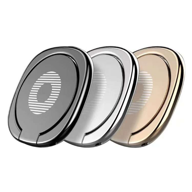 2pcs Universal 360 Degrees Rotatable Privity Metal Ring Holder Bracket for iPhone, Sa ... (Silver)
