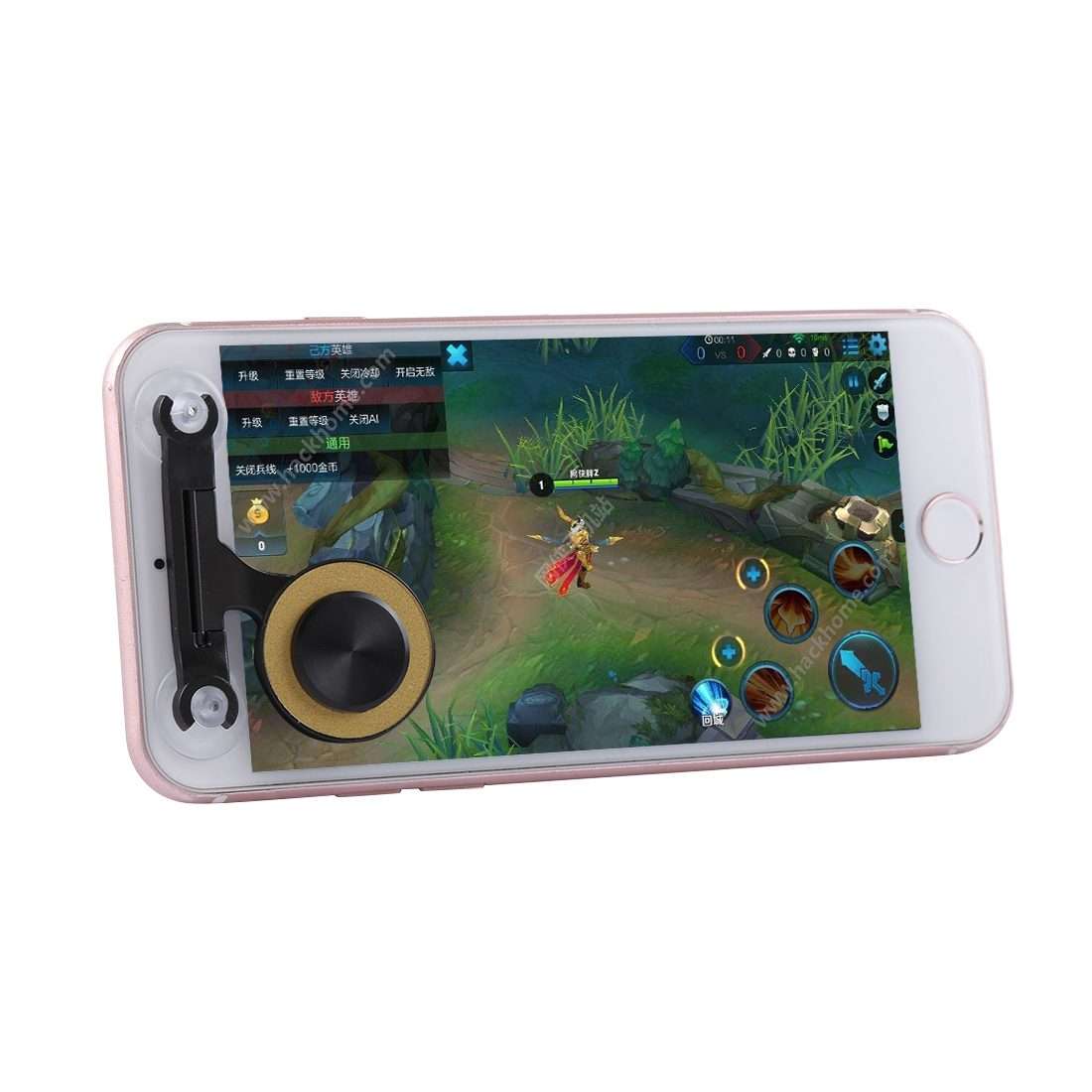Q9 Direct Mobile Games Joystick Artifact Hand Travel Button Sucker for iPhone, Android ... (Gold)
