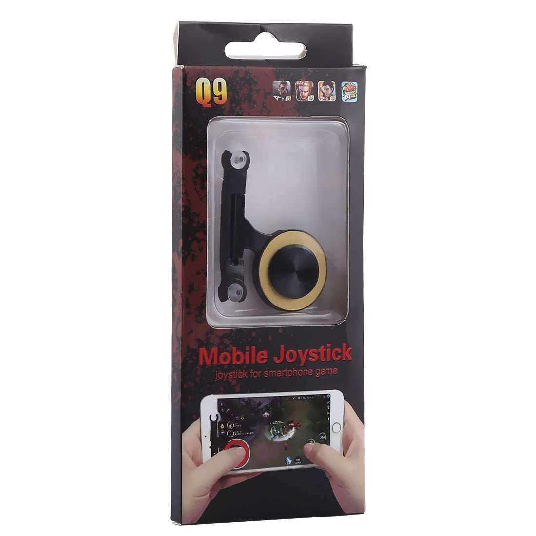 Q9 Direct Mobile Games Joystick Artifact Hand Travel Button Sucker for iPhone, Android ... (Gold)