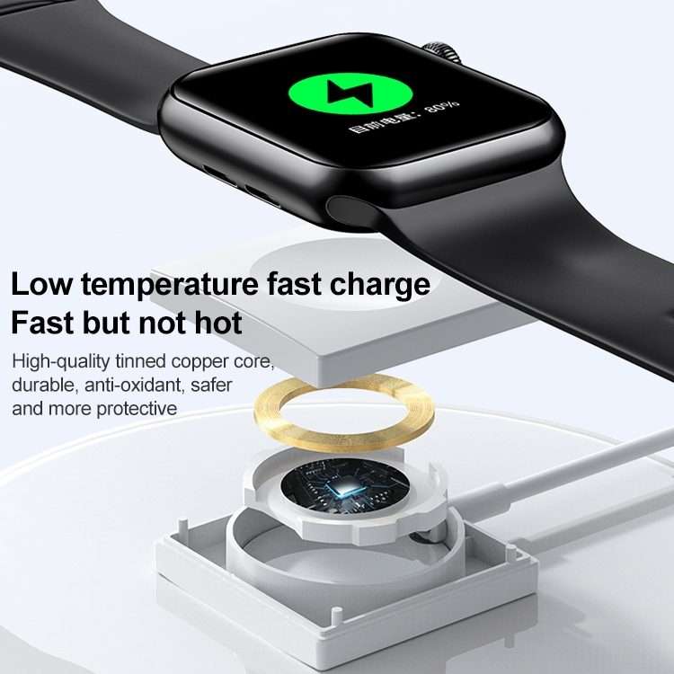 adj-981 Portable Magnetic Wireless Charger for Apple Watch (Black)
