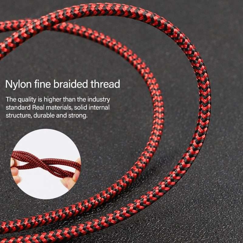 5 in 1 3A USB + USB-C / Type-C to 8 Pin + Micro USB + USB-C / Type-C Interface Two-color ... (Red)