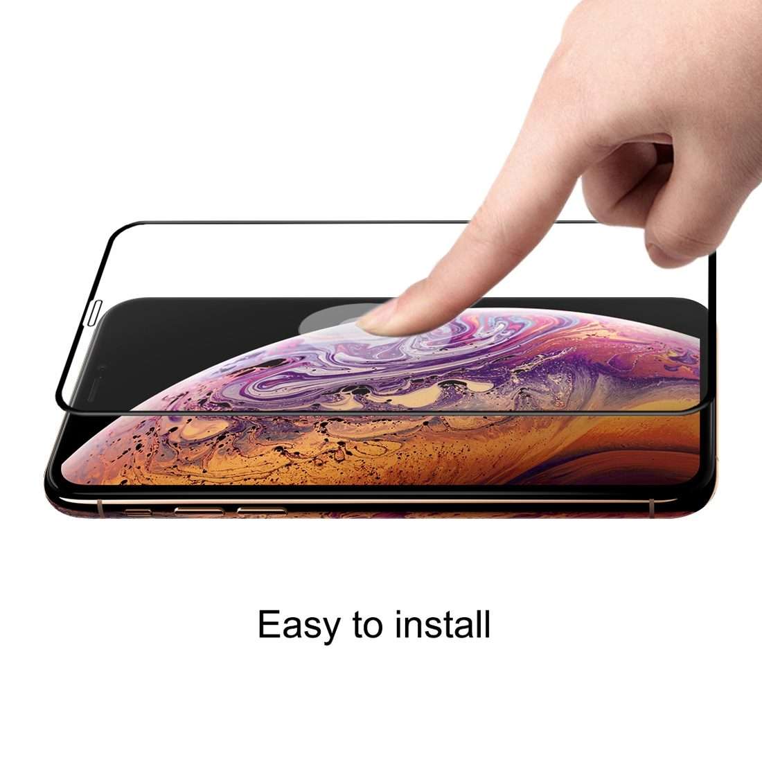 For iPhone 11 Pro Max / XS Max ENKAY Hat-Prince 0.26mm 9H 6D Curved Full Screen Temper ... (Black)