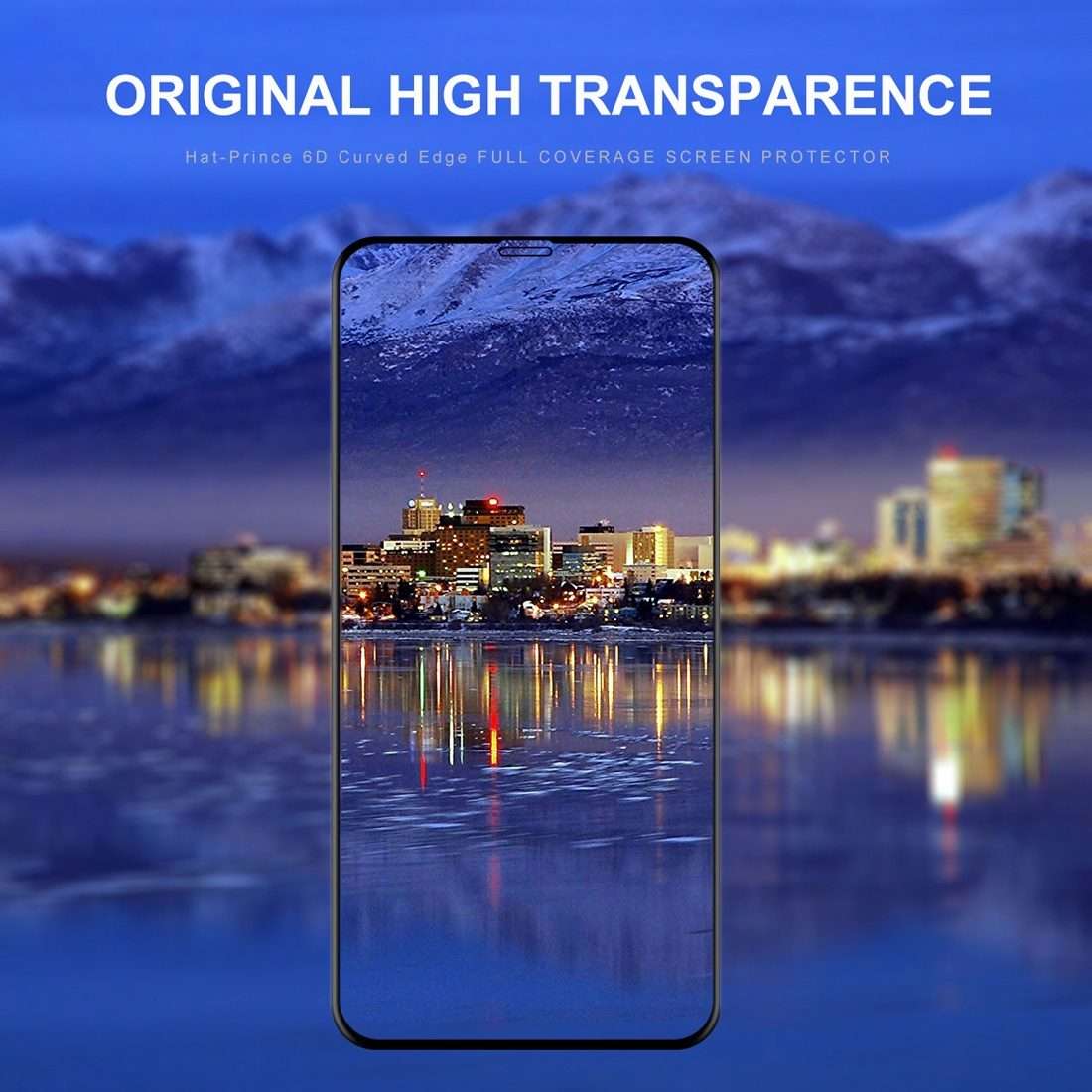 For iPhone 11 Pro Max / XS Max ENKAY Hat-Prince 0.26mm 9H 6D Curved Full Screen Temper ... (Black)