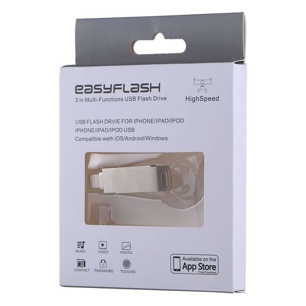 RQW-10G 2 in 1 USB 2.0 & 8 Pin 32GB Flash Drive