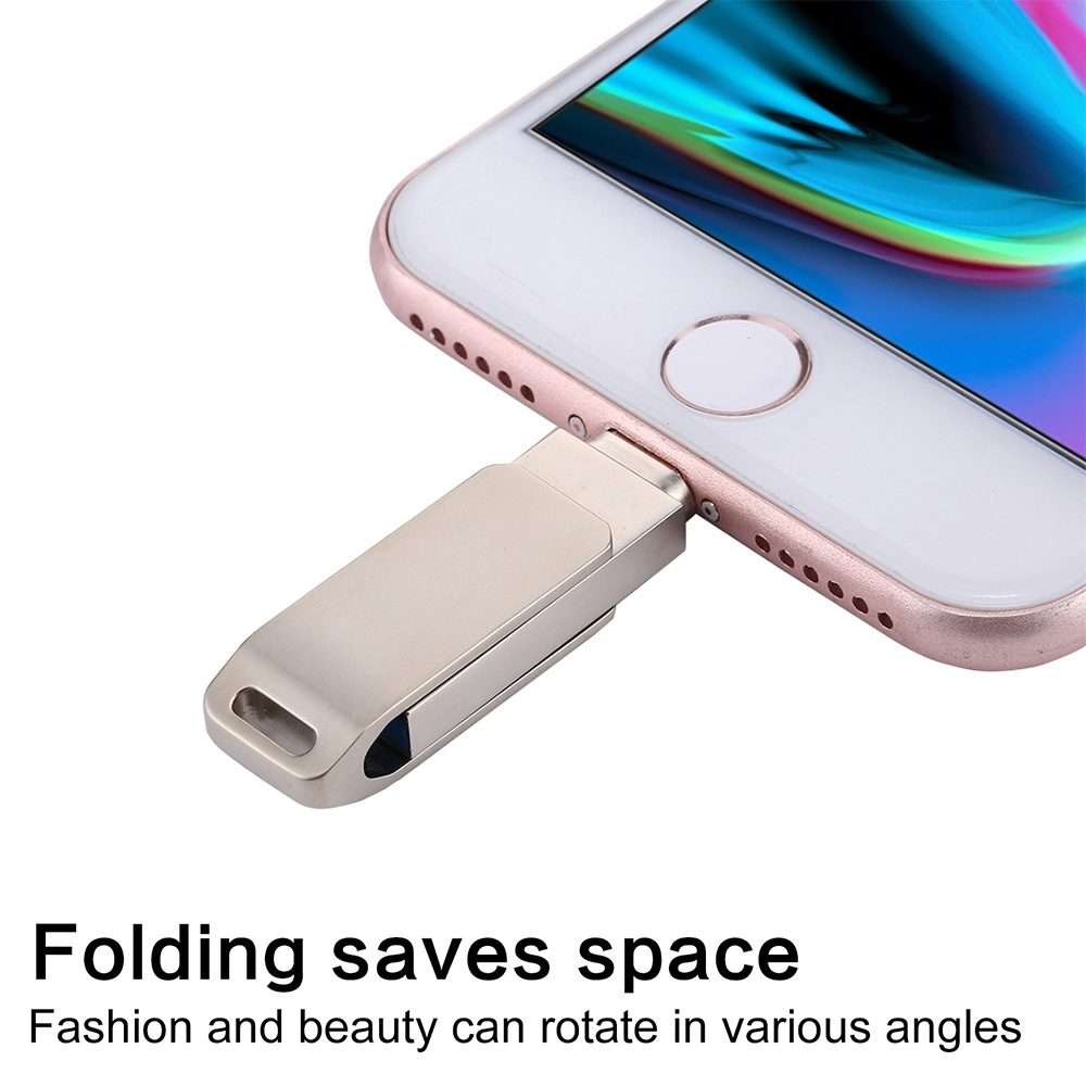 RQW-10G 2 in 1 USB 2.0 & 8 Pin 32GB Flash Drive