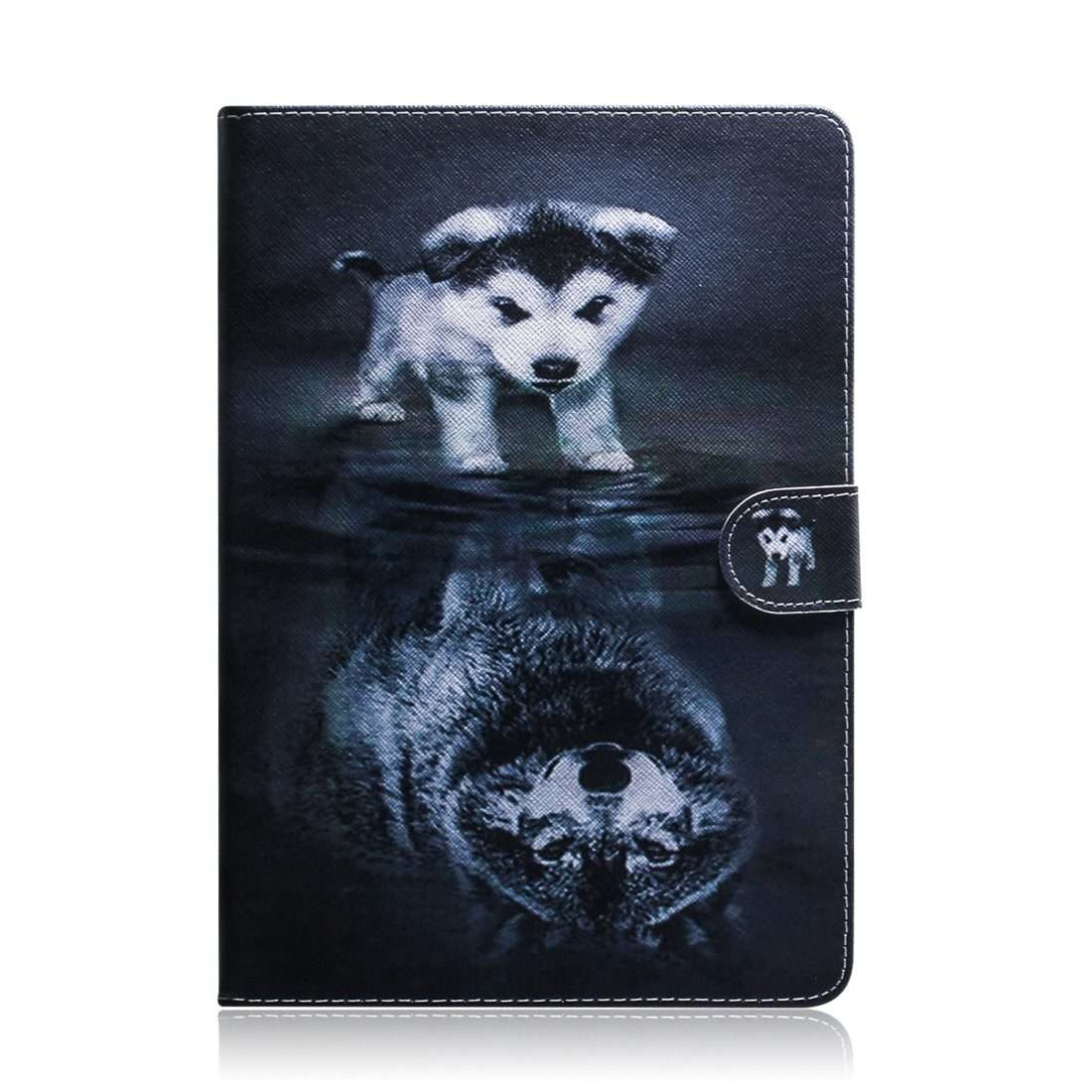 Wolf and Dog Pattern Horizontal Flip Leather Case for iPad Pro 11 inch (2018), with Holder & Card