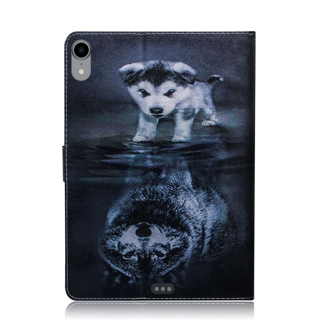 Wolf and Dog Pattern Horizontal Flip Leather Case for iPad Pro 11 inch (2018), with Holder & Card