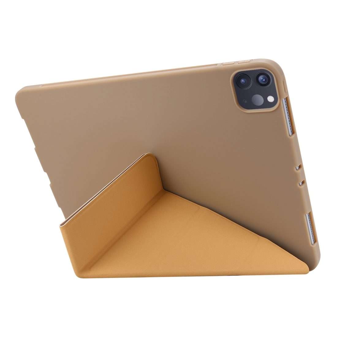 For iPad Pro 11 (2020) TPU Horizontal Deformation Flip Leather Tablet Case wi ... (Champagne Gold)