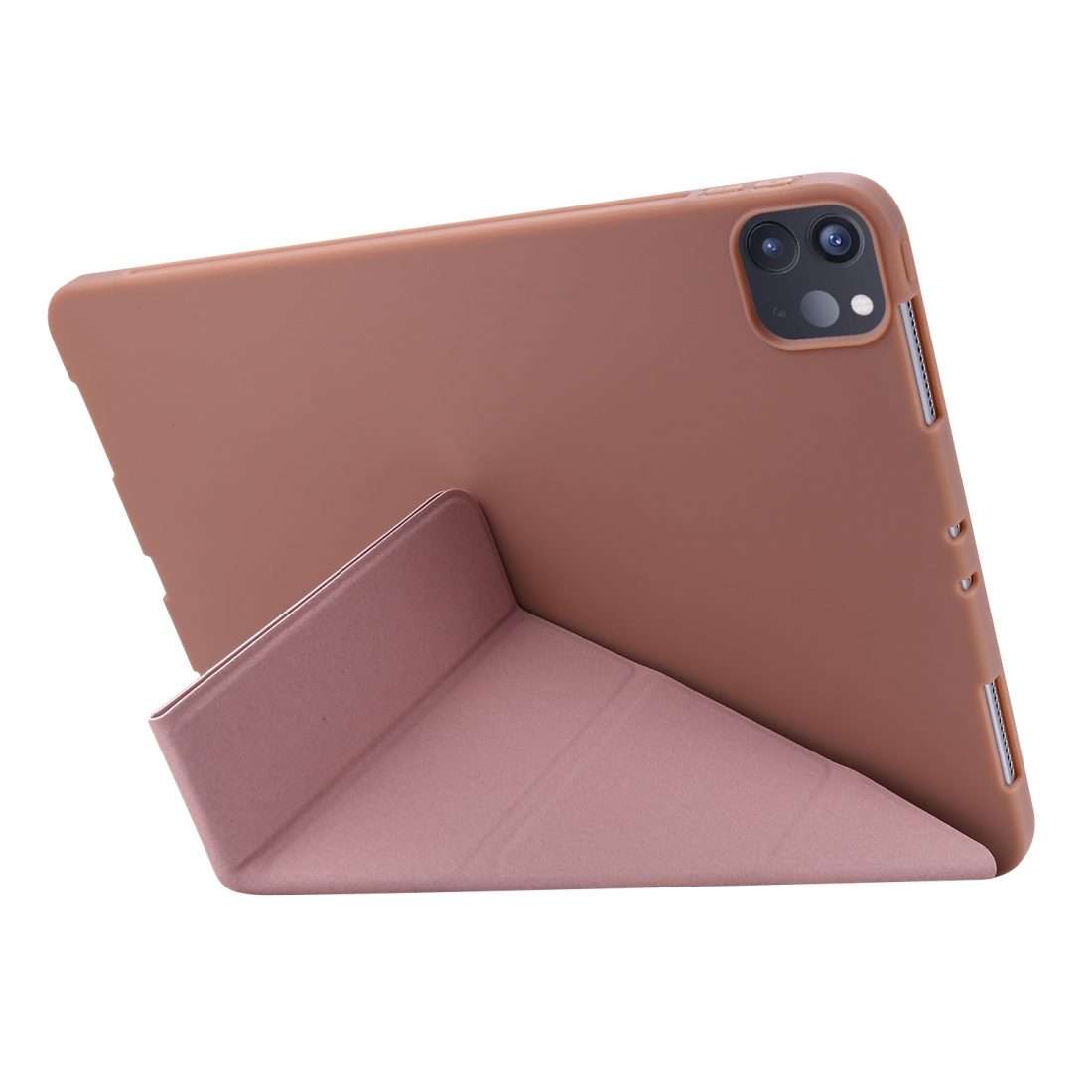 For iPad Pro 11 (2020) TPU Horizontal Deformation Flip Leather Tablet Case with Holder (Rose Gold)