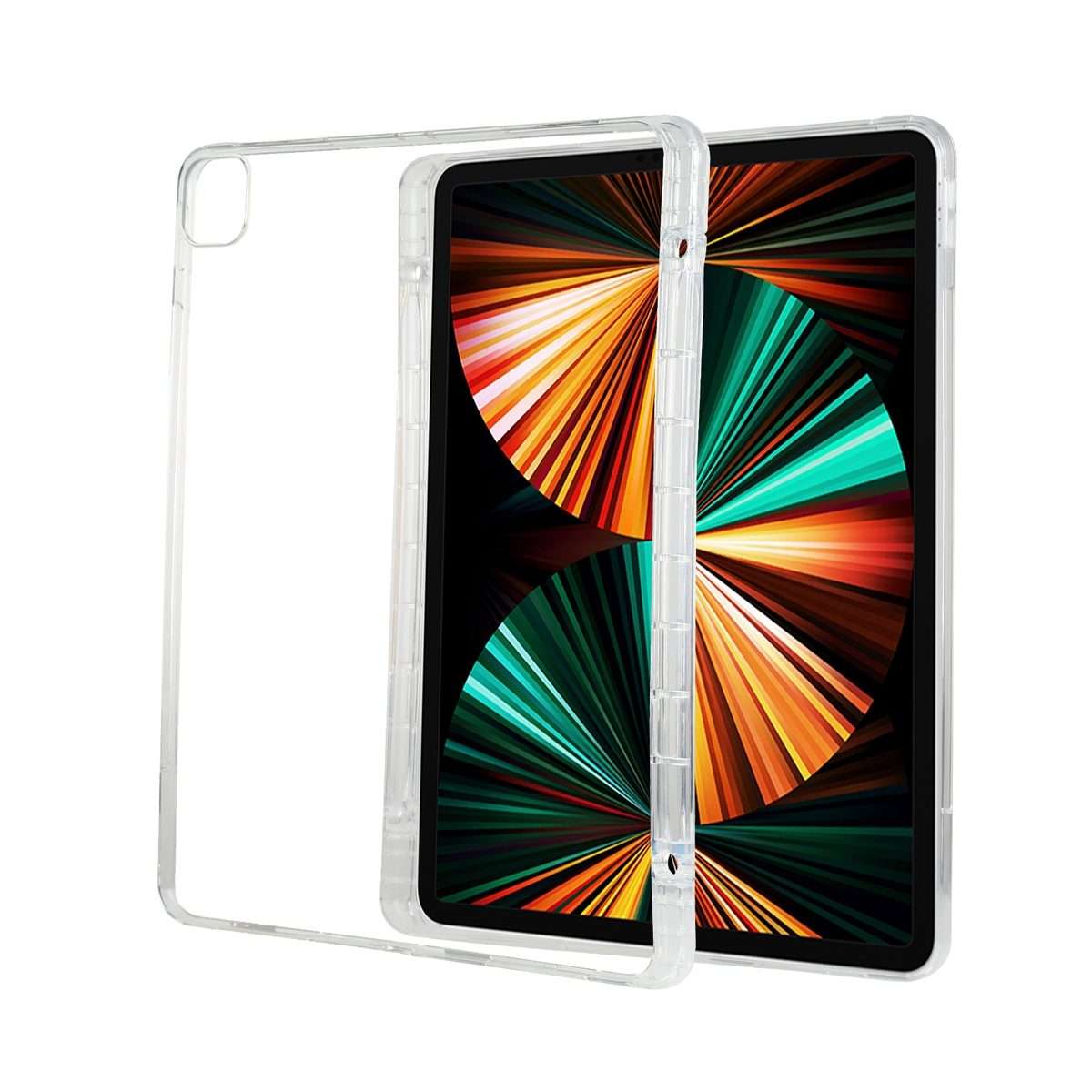 For iPad Pro 12.9 2022 / 2021 Transparent All-inclusive TPU Silicone Anti-drop Protective Tablet C
