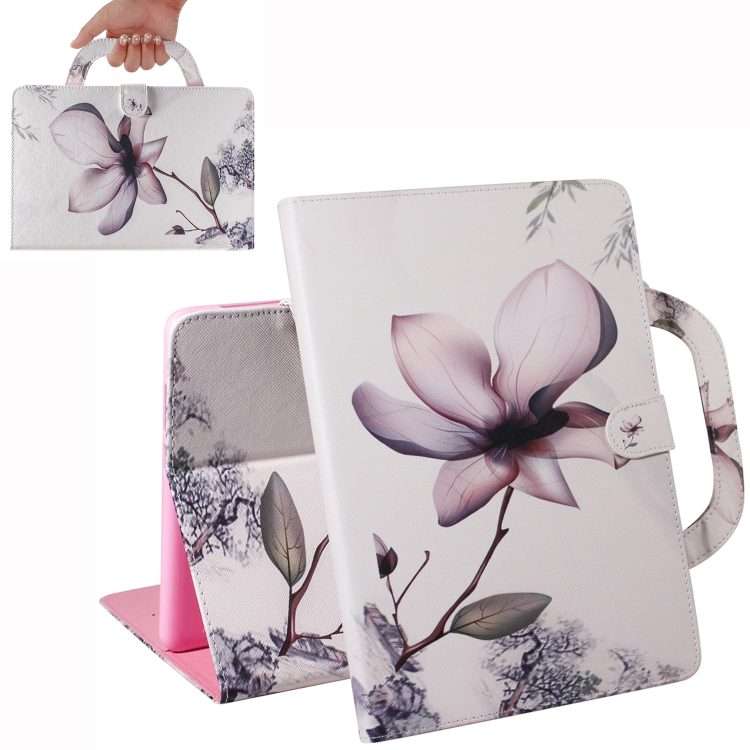 Magnolia Pattern Horizontal Flip Leather Case for iPad Pro 11 Inch (2018), with Holder & Card Slot