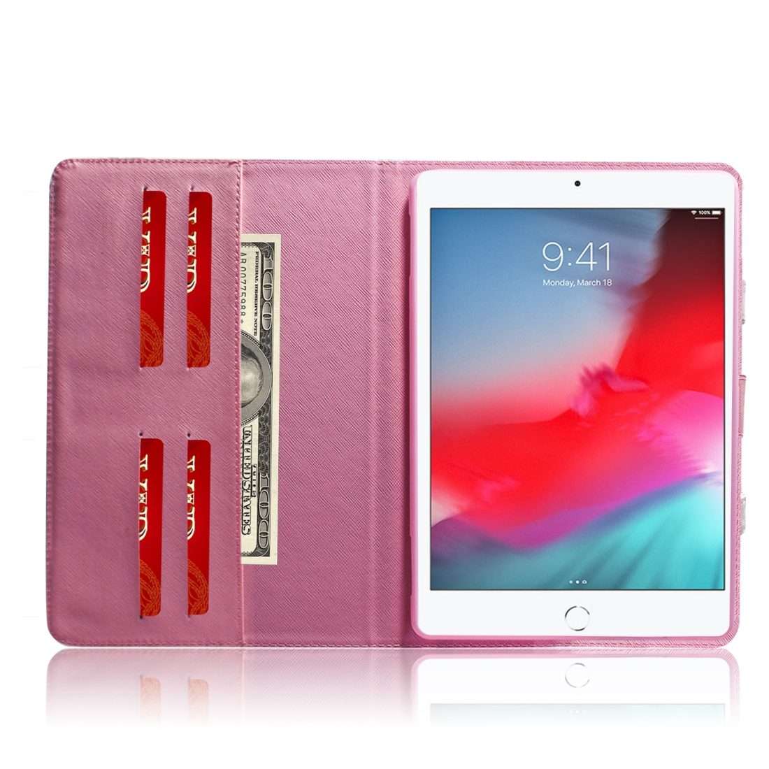 Magnolia Pattern Horizontal Flip Leather Case for iPad Pro 11 Inch (2018), with Holder & Card Slot