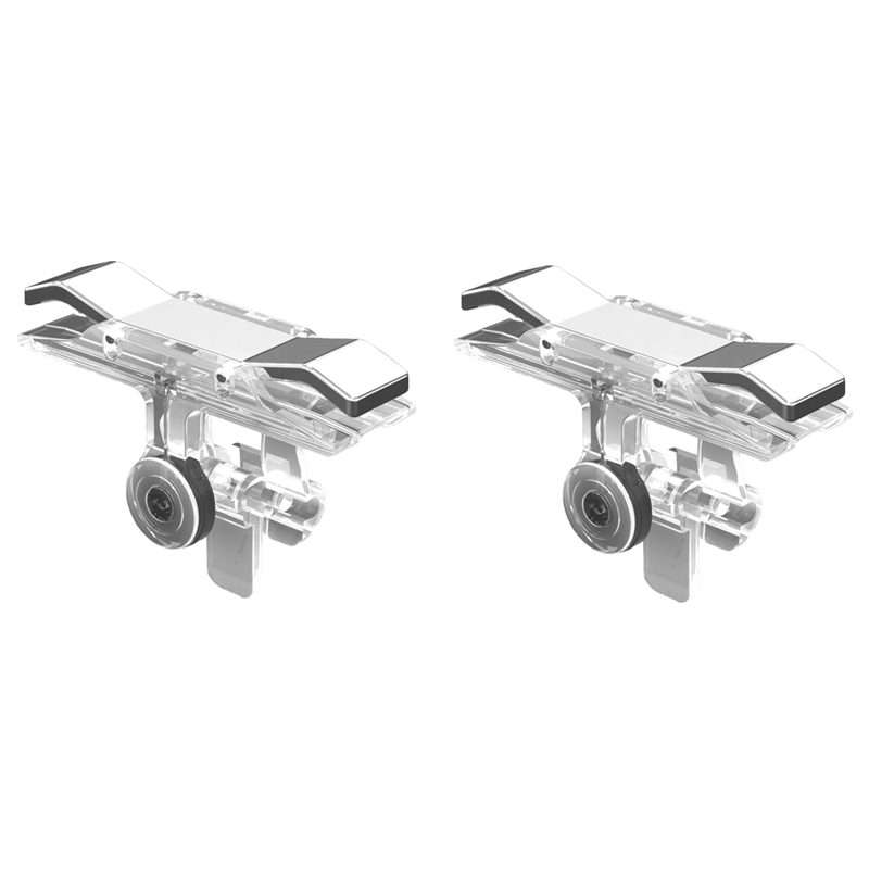 E9 Alloy Press Eat Chicken Mobile Phone Trigger Shooting Controller Button Handle (Silver)