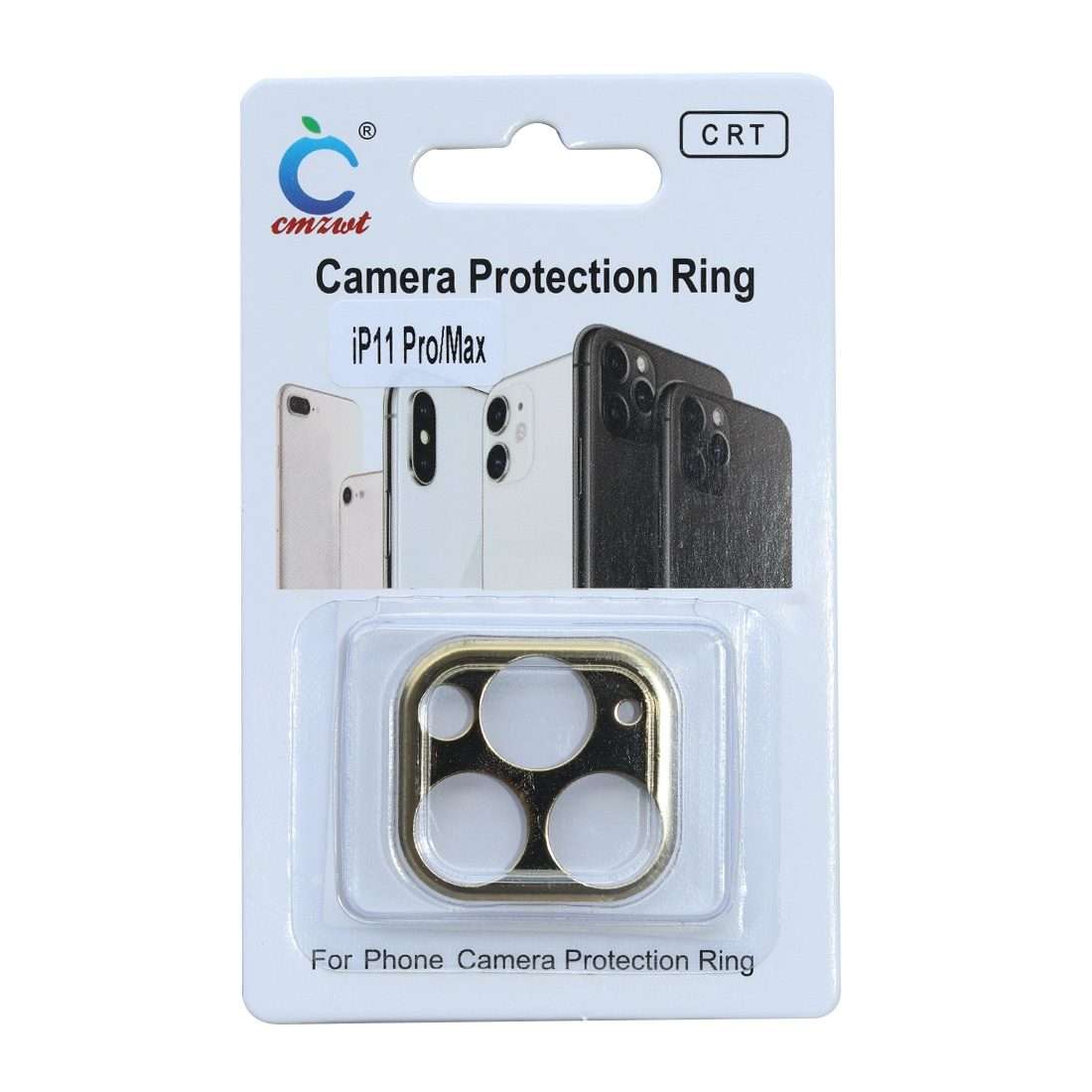 Aluminum Alloy Camera Lens Protector for iPhone 11 Pro / 11 Pro Max(Gold)