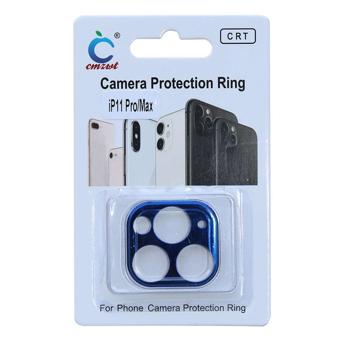 Aluminum Alloy Camera Lens Protector for iPhone 11 Pro / 11 Pro Max(Blue)
