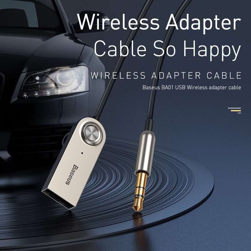 Baseus USB Wireless Audio Adapter Cable(Black)