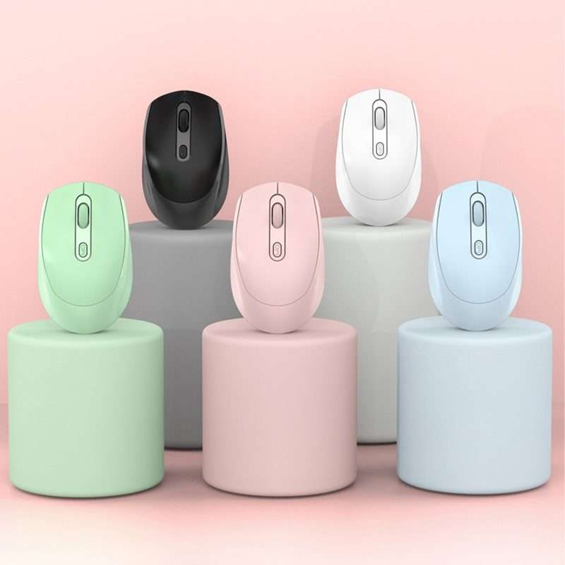 M107 4-buttons 1600 DPI 2.4GHz Wireless Mouse, Battery Version (Blue)