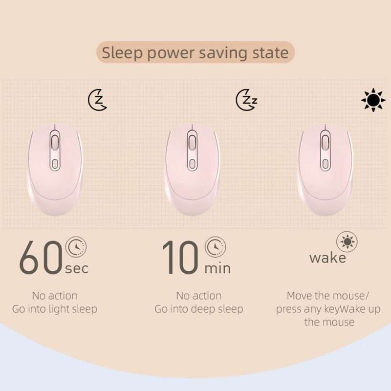 M107 4-buttons 1600 DPI 2.4GHz Wireless Mouse, Battery Version (Blue)