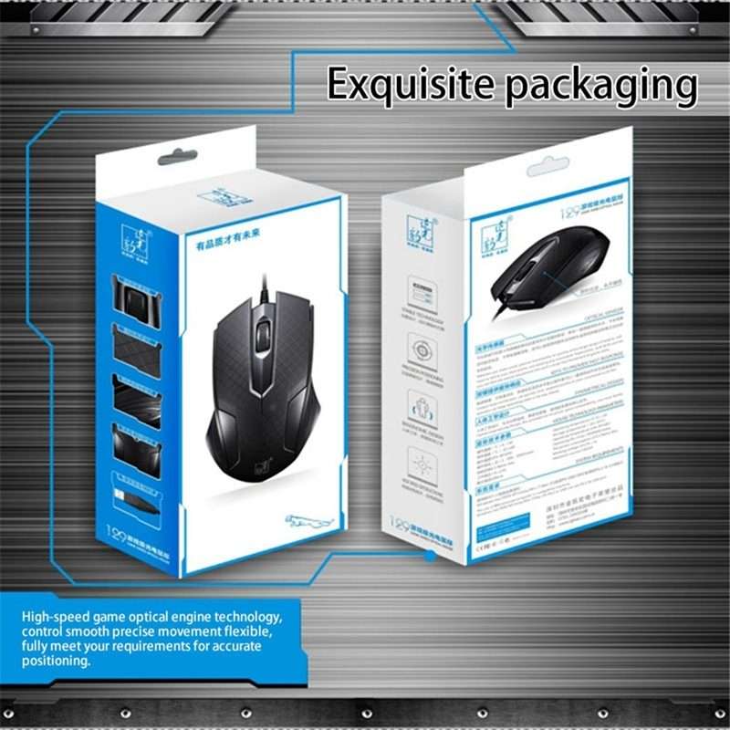 Chasing Leopard 129 USB Universal Wired Optical Gaming Mouse with Counter Weight, Leng ... (Black)