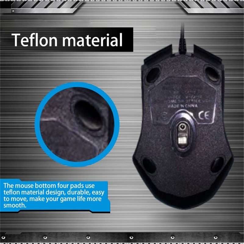 Chasing Leopard 129 USB Universal Wired Optical Gaming Mouse with Counter Weight, Leng ... (Black)