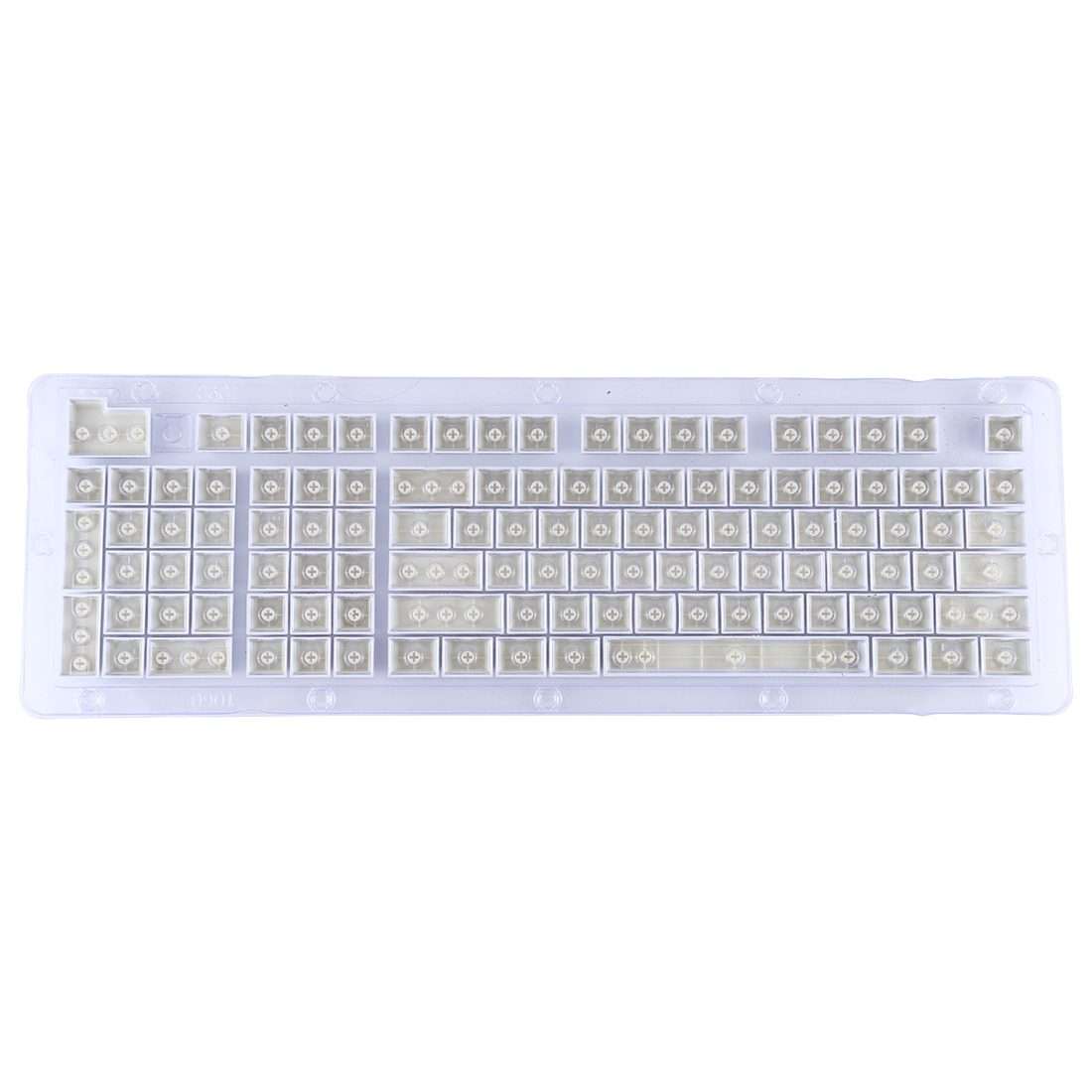 ABS Translucent Keycaps, OEM Highly Mechanical Keyboard, Universal Game Keyboard (White)