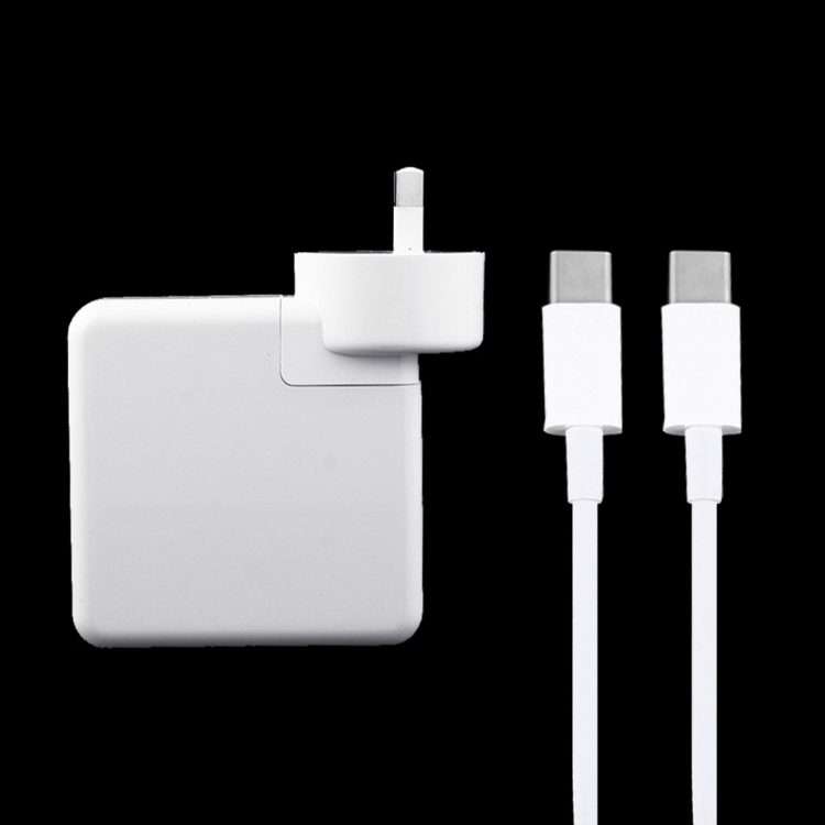 87W USB-C / Type-C Power Adapter with 2m USB Type-C Male to USB Type-C Male Charging Cable