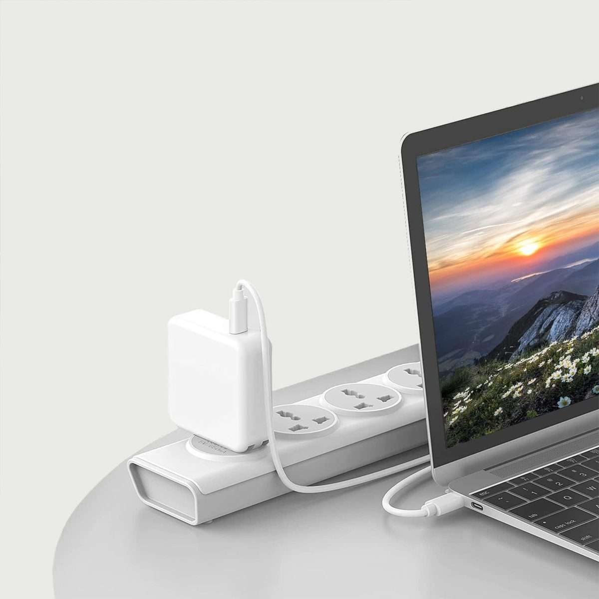 87W USB-C / Type-C Power Adapter with 2m USB Type-C Male to USB Type-C Male Charging Cable