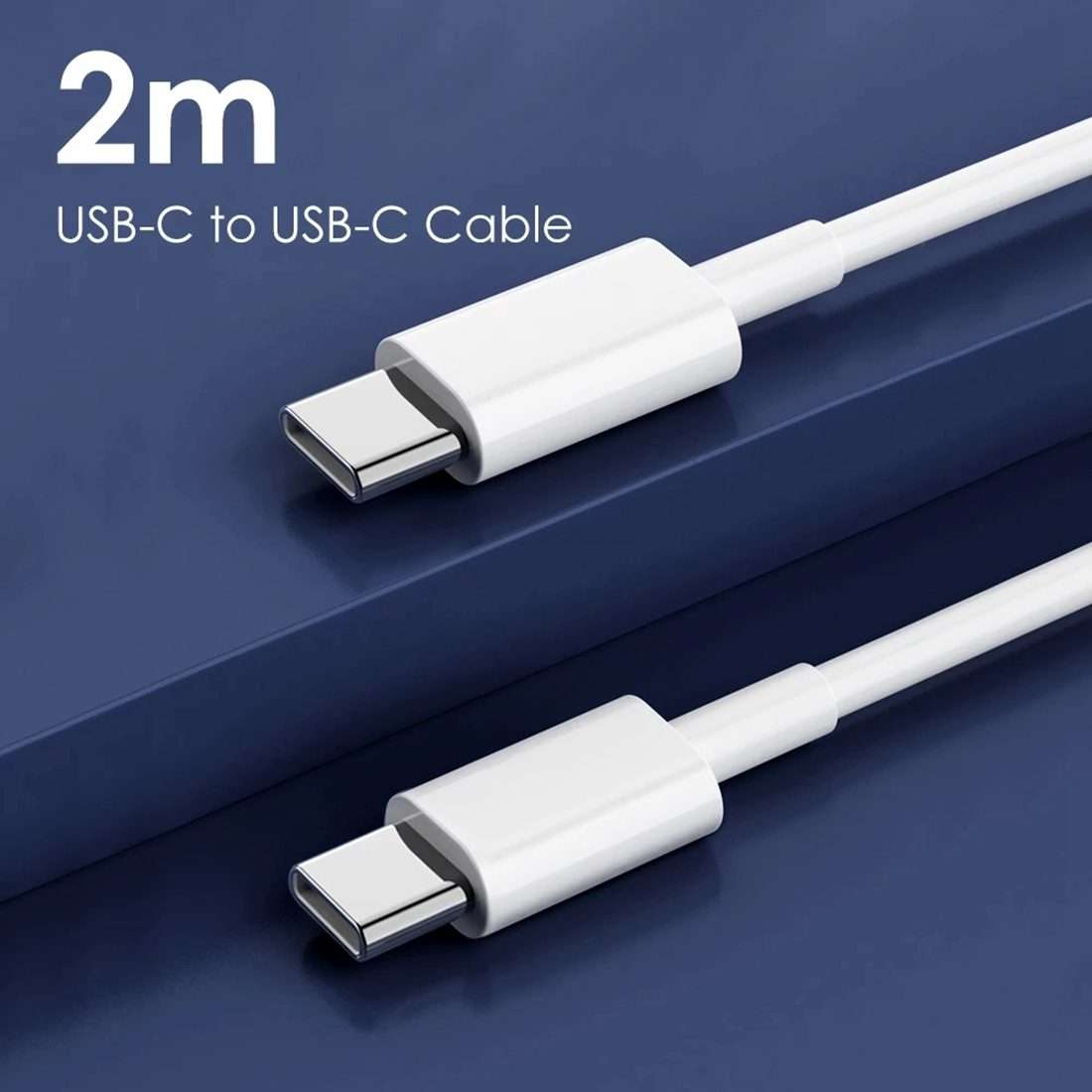 87W USB-C / Type-C Power Adapter with 2m USB Type-C Male to USB Type-C Male Charging Cable