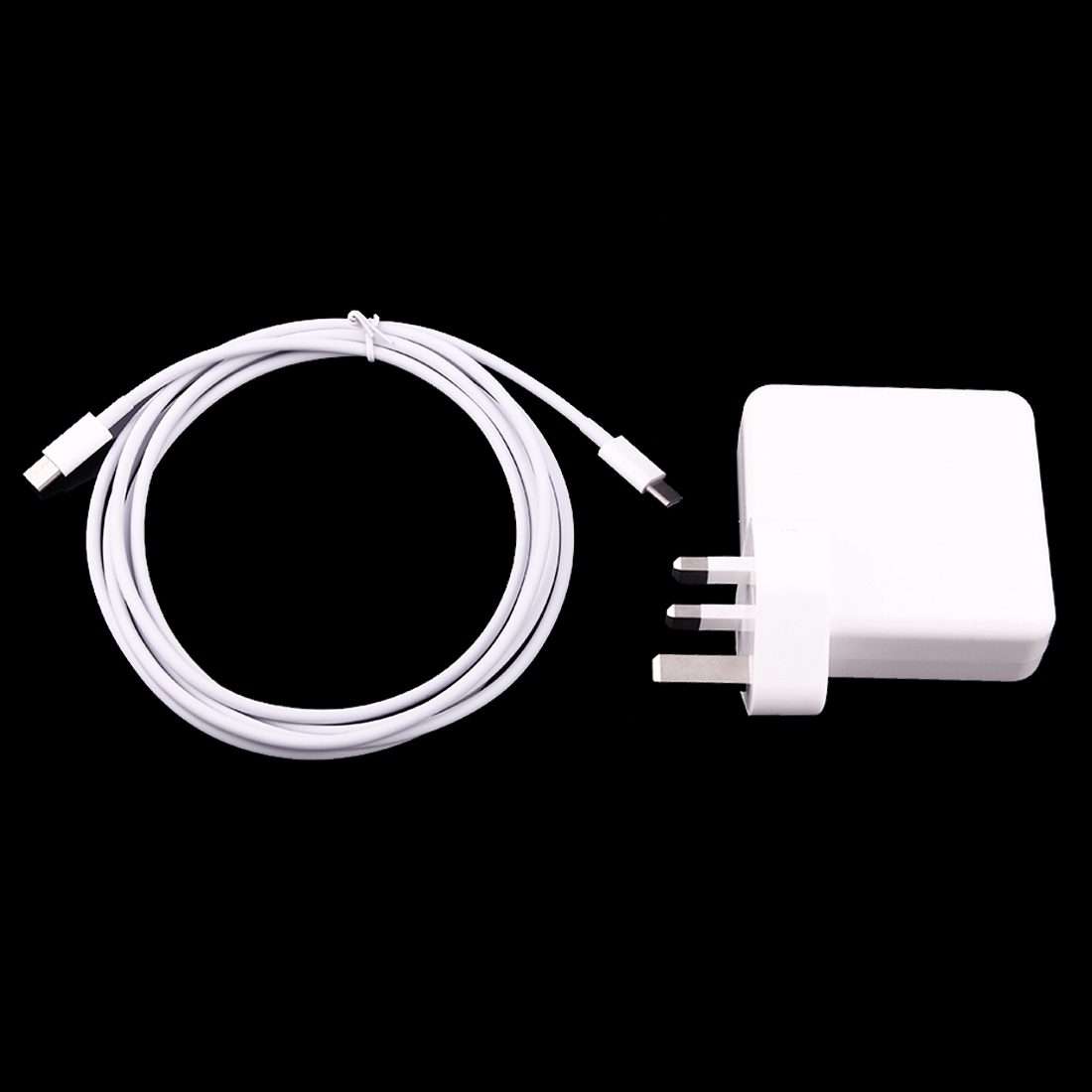 87W USB-C / Type-C Power Adapter with 2m USB Type-C Male to USB Type-C Male Charging Cable