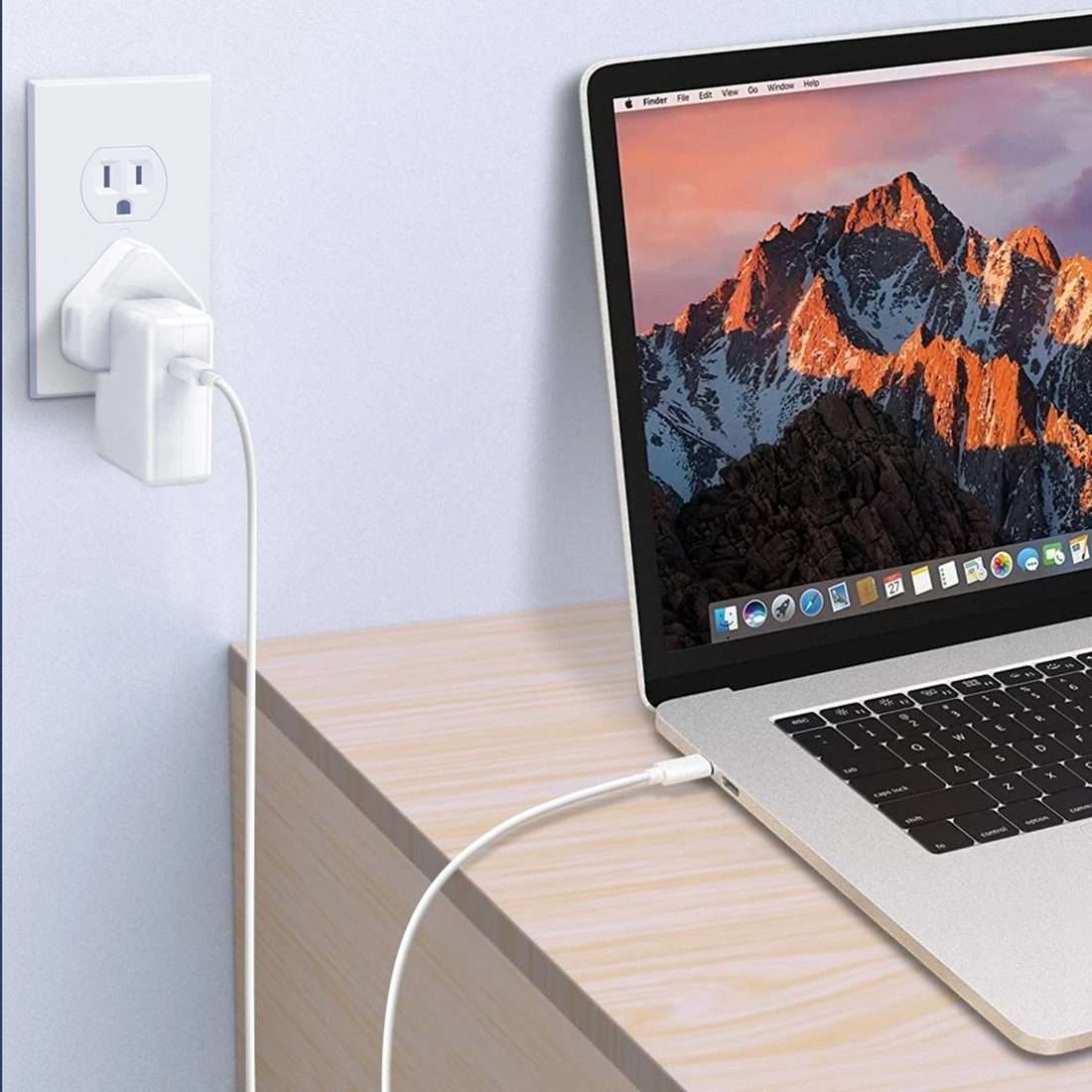 87W USB-C / Type-C Power Adapter with 2m USB Type-C Male to USB Type-C Male Charging Cable