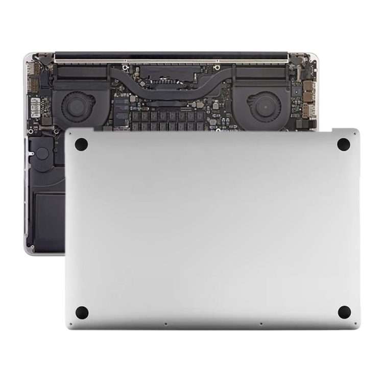 Bottom Cover Case for Macbook Pro Retina 13.3 inch A1989 2018 2019 EMC3214 EMC3358(Silver)