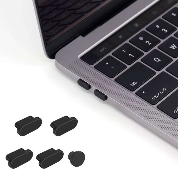 ENKAY 5 in 1 Dustproof Plugs About Charging Port for MacBook 12 inch / MacBook Pro ... (2016/2017)