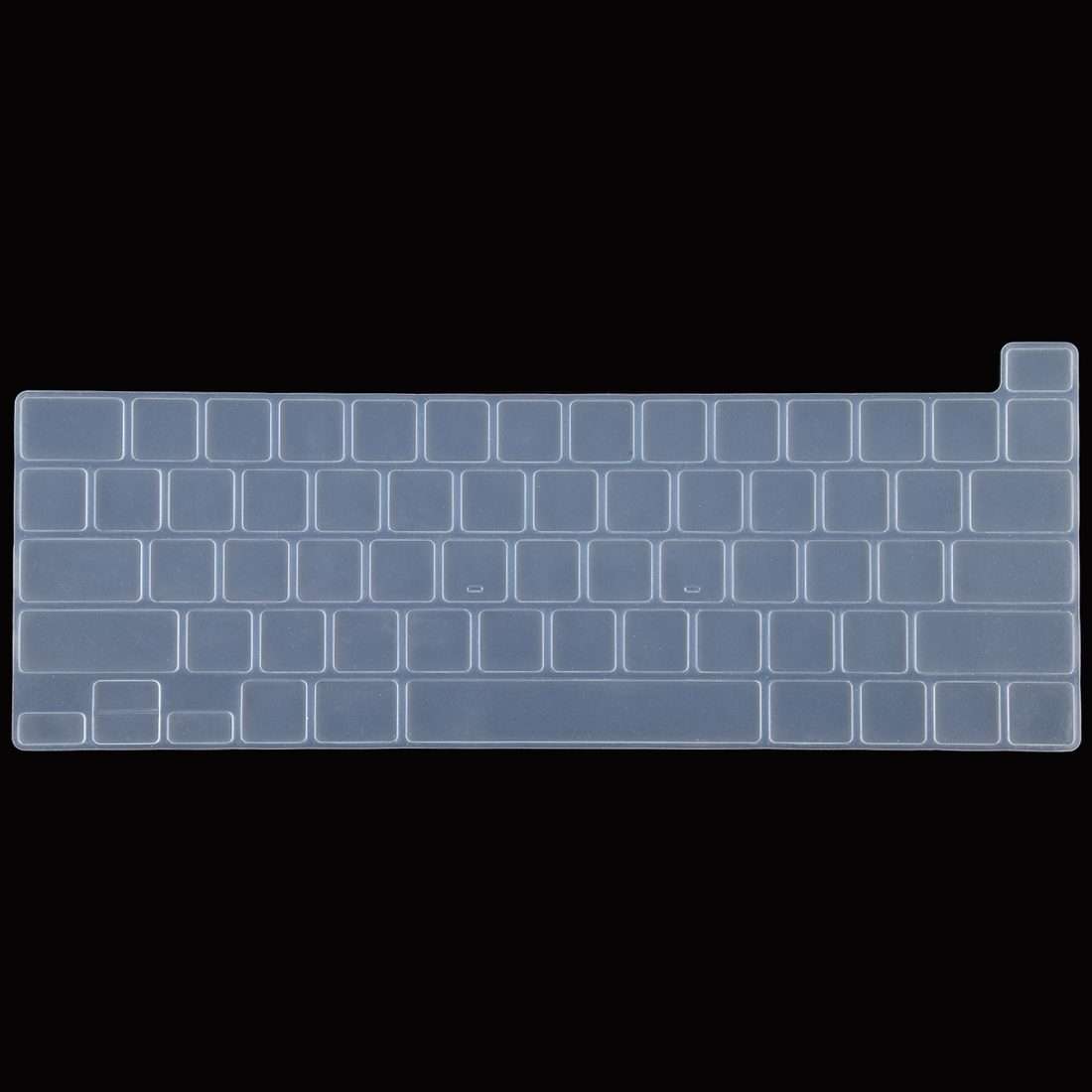 Dustproof Silicone Laptop Keyboard Protective Film for MacBook Pro 13.3 inch 2022 (White)
