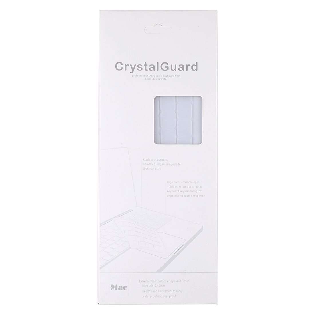 Dustproof Silicone Laptop Keyboard Protective Film for MacBook Pro 13.3 inch 2022 (White)