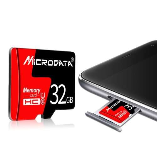 MICRODATA 16GB U1 Red and Black TF(Micro SD) Memory Card