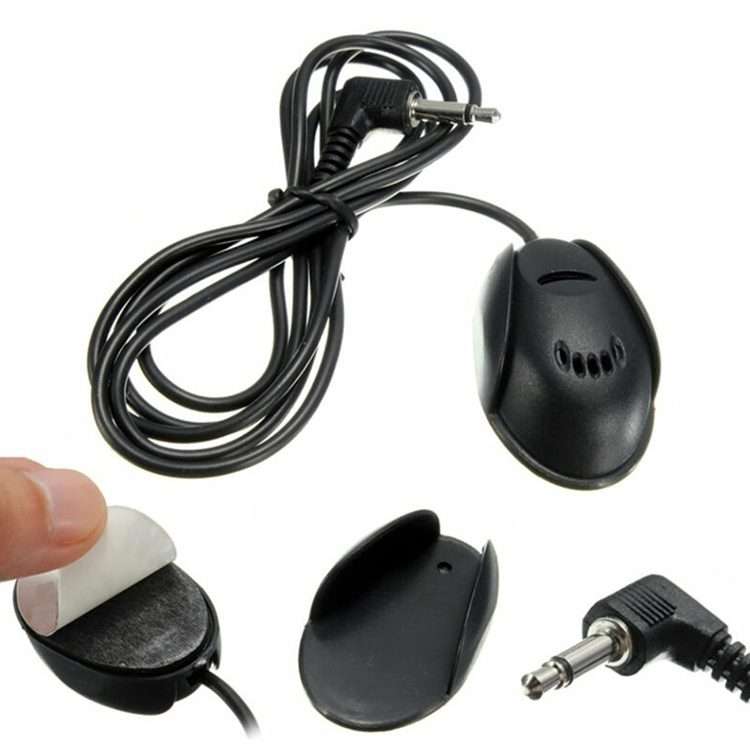 ZJ010MR Mono 2.5mm Angle Head Plug Car Navigation GPS Speaker External Paste Bluetooth Microphone,