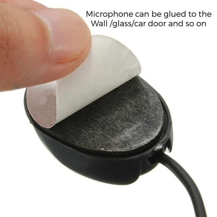 ZJ010MR Mono 2.5mm Angle Head Plug Car Navigation GPS Speaker External Paste Bluetooth Microphone,