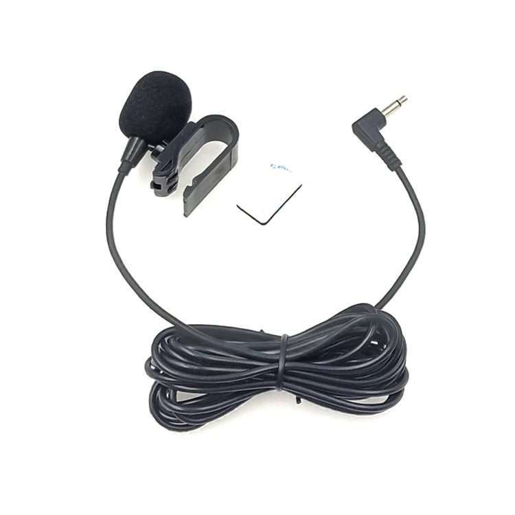 ZJ025MR Stick-on Clip-on Lavalier Mono Microphone for Car GPS / Bluetooth Enabled Audio DVD Extern