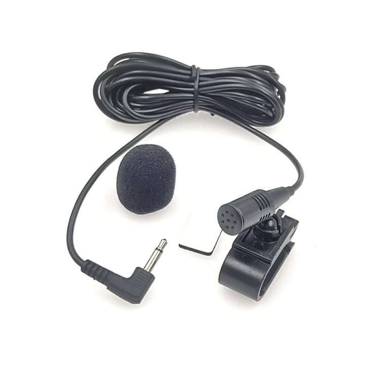 ZJ025MR Stick-on Clip-on Lavalier Mono Microphone for Car GPS / Bluetooth Enabled Audio DVD Extern