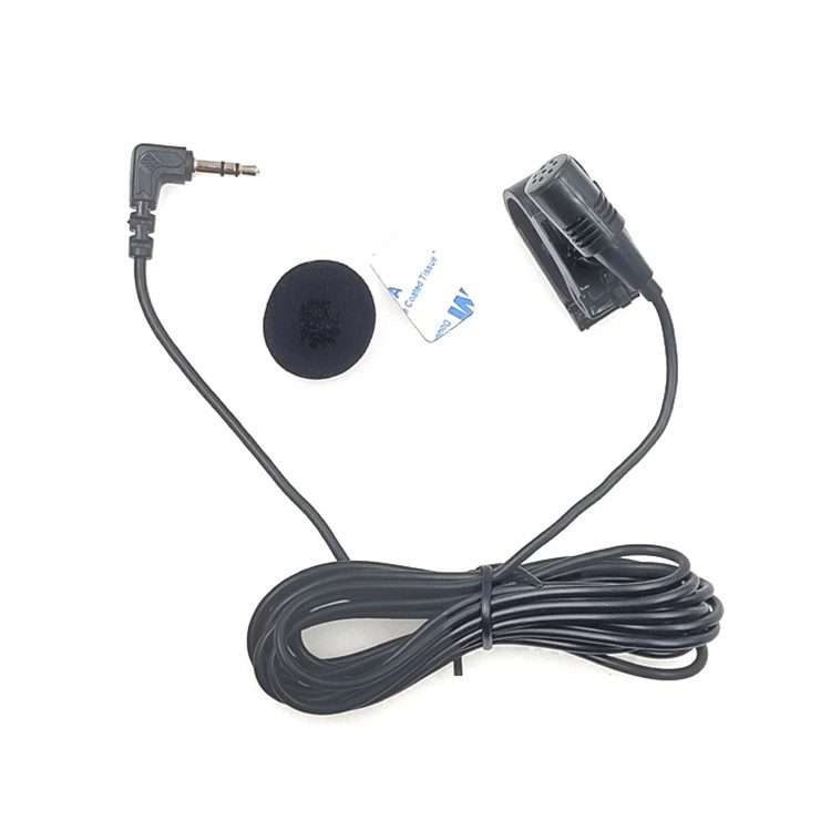 ZJ025MR Stick-on Clip-on Lavalier Stereo Microphone for Car GPS / Bluetooth Enabled Audio DVD Exte