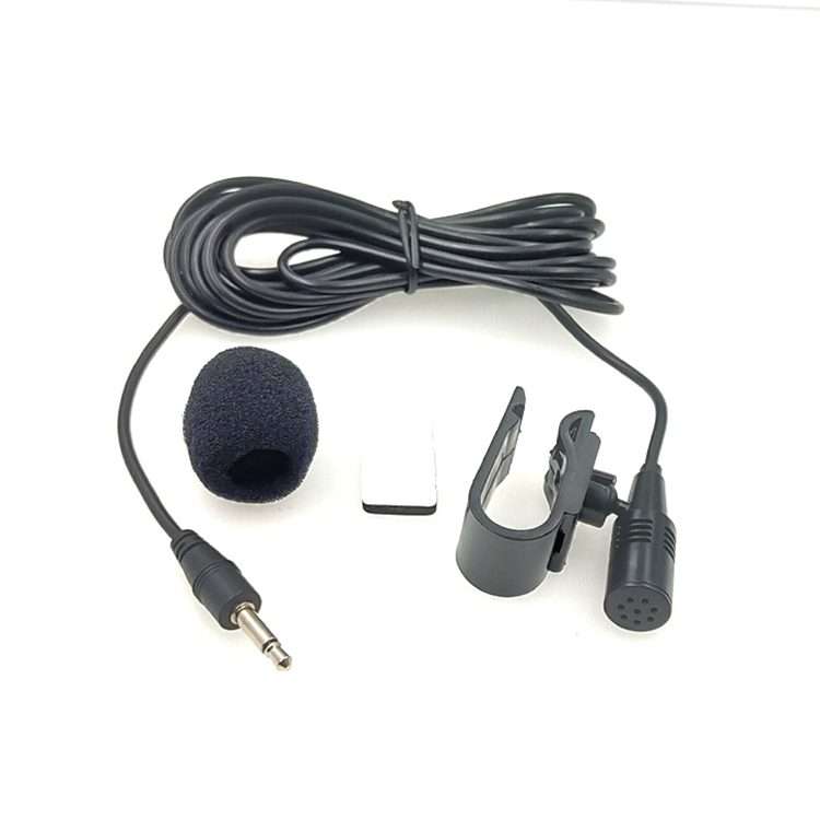 ZJ025MR Stick-on Clip-on Lavalier 2.5mm Jack Mono Microphone for Car GPS / Bluetooth Enabled Audio