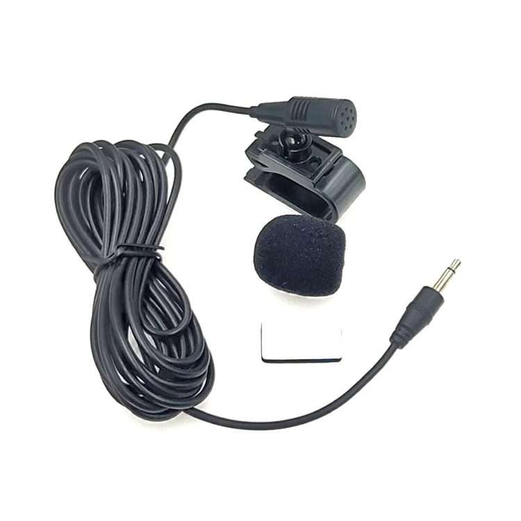 ZJ025MR Stick-on Clip-on Lavalier 2.5mm Jack Mono Microphone for Car GPS / Bluetooth Enabled Audio