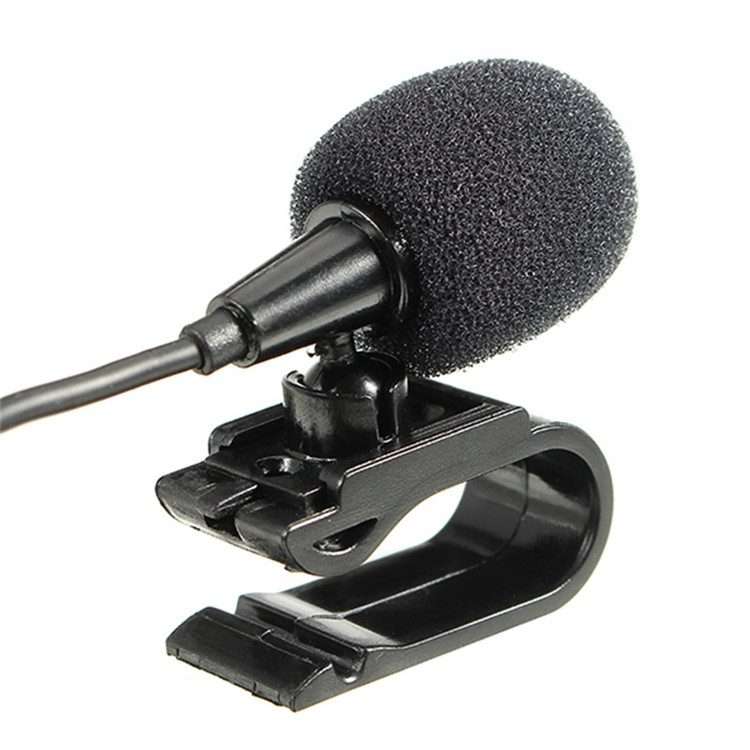 ZJ025MR Stick-on Clip-on Lavalier 2.5mm Jack Mono Microphone for Car GPS / Bluetooth Enabled Audio