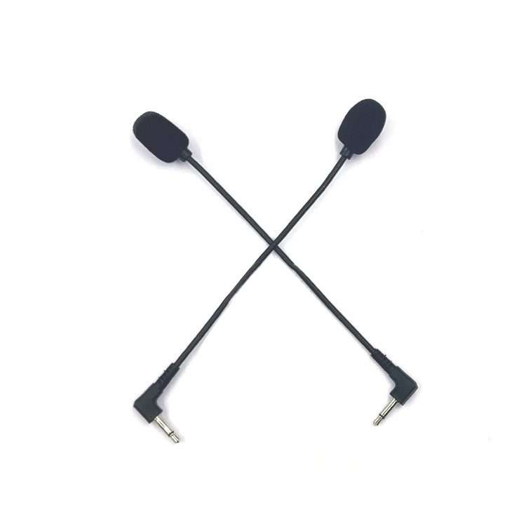 ZJ033MR-03 17cm Mono 3.5mm Angle Head Plug Gaming Headset Sound Card Live Microphone