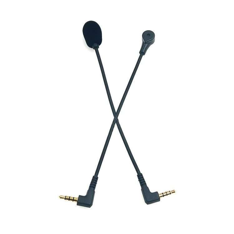 ZJ033MR-03 15.5cm 4 Level Pin 3.5mm Angle Head Plug Gaming Headset Sound Card Live Microphone