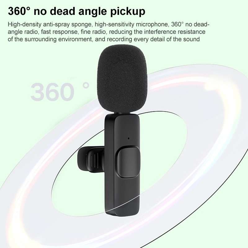 Type-C / USB-C Interface Mini Wireless Lavalier Microphone