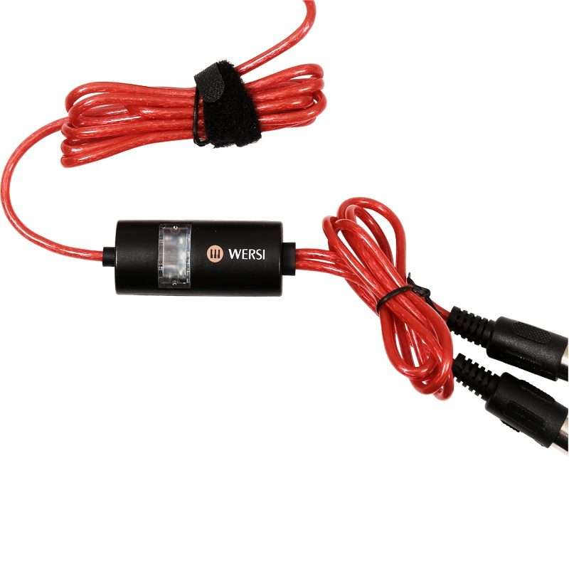 WERSI UM-18 USB MIDI Cable MidiPort Midi Cable Electric Piano Electronic Drum Music Edit ... (Red)