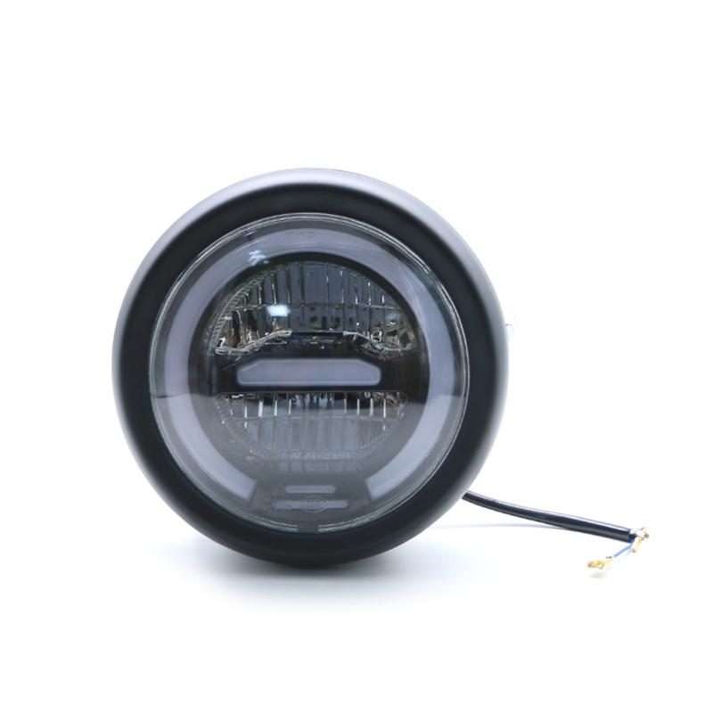 Motorcycle 5.75 inch Harley Headlight Retro Lamp LED Light Modification Accessories (White)